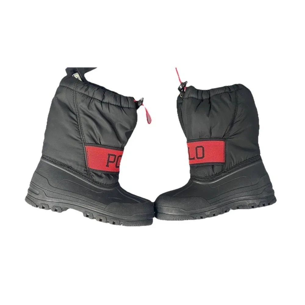 Polo Ralph Lauren Unisex Kids Jakson Winter Fashion Snow Boot Sz‎ 10 Preppy